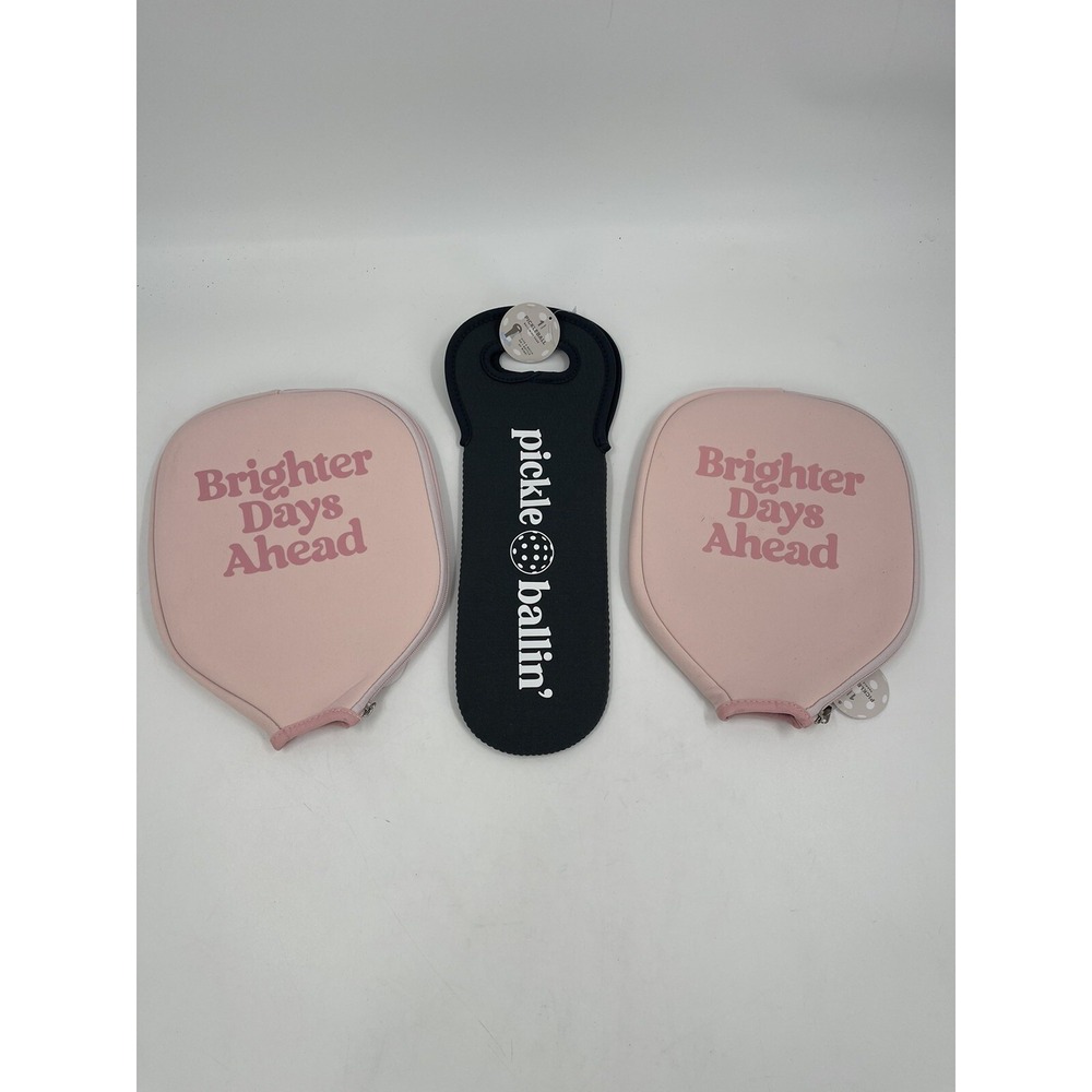 Pickleball Paddle Cases Brighter Days W/ Pickleball‎ Ball Sleeve
